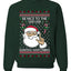 Be Nice To The Server Santa's Watching, Unisex Ugly Christmas Sweater, Crewneck Sweatshirts