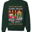 Dashing Through The Snow Classic 90s Holiday Movie, Unisex Ugly Christmas Sweater Crewneck Sweatshirts