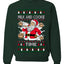 Milk And Cookie Time, Unisex Ugly Christmas Sweater, Crewneck Sweatshirts