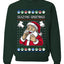 Seazyns Greeting Santa Packing Lip Pouch, Unisex Ugly Christmas Sweater Crewneck Sweatshirts