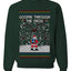 Goopin' Through The Snow Gamer Santa, Unisex Ugly Christmas Sweater Crewneck Sweatshirts