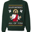 Disappointments All Of You Jesus, Unisex Ugly Christmas Sweater Crewneck Sweatshirts