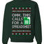 Oh... This Calls for A Spreadsheet, Unisex Ugly Christmas Sweater Crewneck Sweatshirts