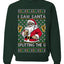 I Saw Santa Splitting The G, Unisex Ugly Christmas Sweater Crewneck Sweatshirts