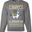 Happy Llamakkah, Unisex Ugly Christmas Sweater, Crewneck Sweatshirts
