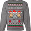 Better Not Pout, Cute Sad Santa Cats | Funny Ugly Christmas Sweater Crewneck Sweatshirt