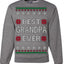 Best Grandpa Ever Classic Winter Holidays Ugly Christmas Sweater Crewneck Sweatshirt