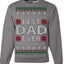 Best Dad Ever Classic Winter Holidays Ugly Christmas Sweater Crewneck Sweatshirt