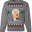 Merry Uh Did I Win? Funny Confused Joe Biden Election 2024 Ugly Christmas Sweater Crewneck Sweatshirt
