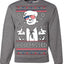 You Missed Funny 45 47 President Trump Shot USA Glasses Ugly Christmas Sweater Crewneck Sweatshirt