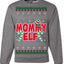 Mommy Elf Cute Holiday Winter Ugly Christmas Sweater Crewneck Sweatshirt