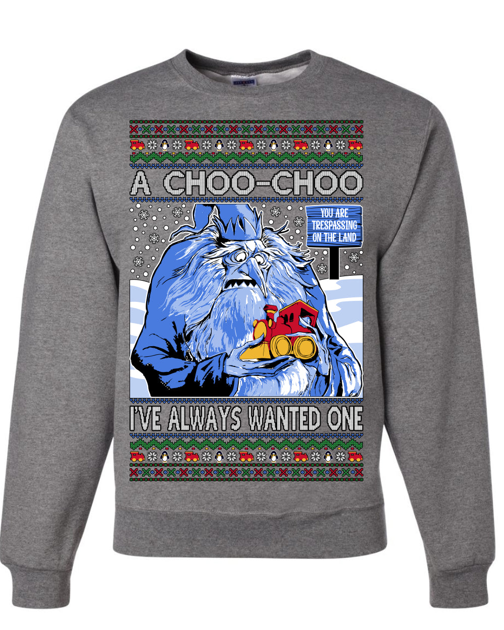 A Choo Choo I've Always Wanted One Winter Warlock Movie Ugly Christmas Sweater
