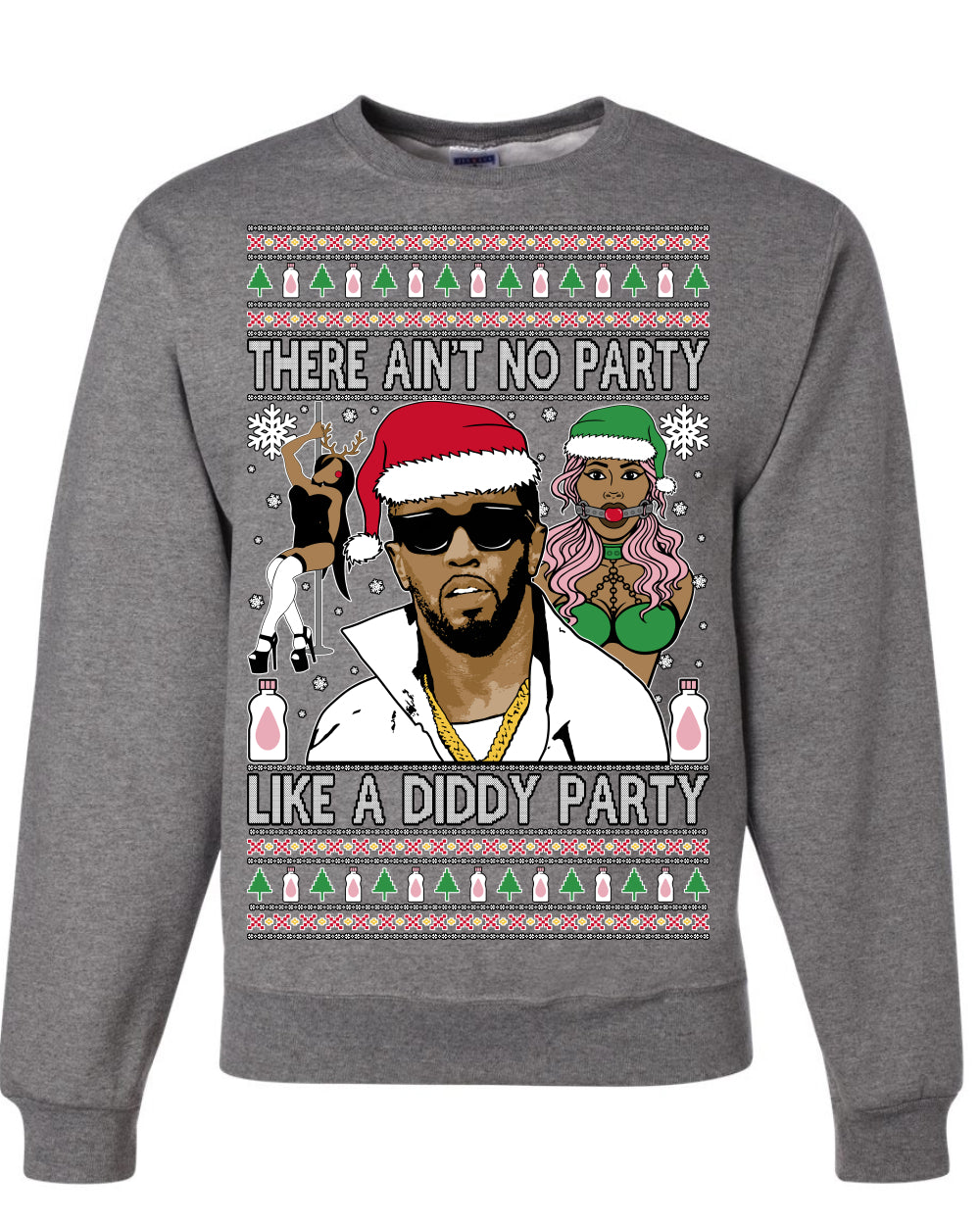 There Ain't No Party Like a Diddy Party Viral Music Meme Ugly Christmas Sweater