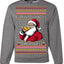 Everybody Knows the Rules Funny Santa Claus Pizza Score Ugly Christmas Sweater