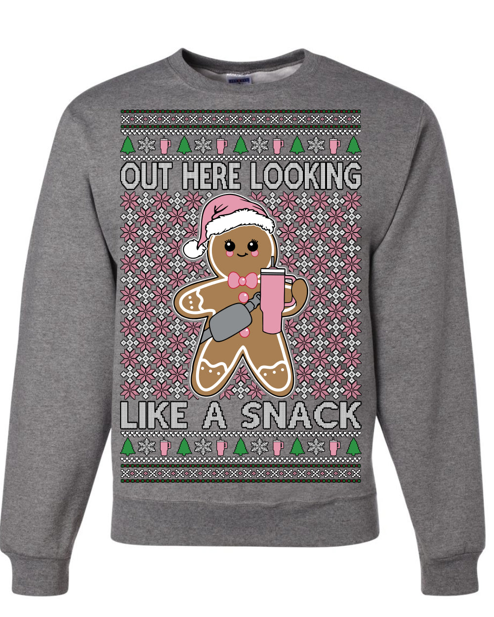 Out Here Looking Like a Snack Cute Xmas Cookie Ugly Christmas Sweater