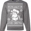 Peanut Loved Christmas RIP Funny Viral Squirrel Meme Ugly Christmas Sweater Crewneck Sweatshirt