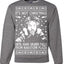 It's Not Christmas Until Hans Gruber Falls From Nakatomi Ugly Christmas Sweater Crewneck Sweatshirt