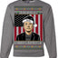 Merry Christmusk Funny Dark MAGA Santa Elon Doge Meme Ugly Christmas Sweater Crewneck Sweatshirts