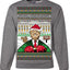 Make America Lit Again Funny Trump 2024 White House MAGA Ugly Christmas Sweater Crewneck Sweatshirt