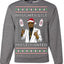 Naughty List Most Wanted, Funny Santa P Diddy Diddler Funny Party Viral Music Baby Oil Meme Ugly Christmas Sweater Crewneck Sweatshirt