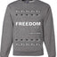 Freedom, Charlie Kirk Political Activist, Right Wing, Ugly Christmas Sweater, Crewneck Sweatshirts