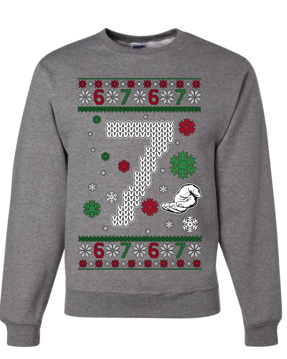 Christmas 7 Meme, Unisex Ugly Christmas Crewneck Sweatshirts