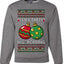 Big and Bobbing, Funny Unisex Ugly Christmas Sweater Crewneck Sweatshirts