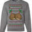He Loves my Chestnuts, Unisex Ugly Christmas Sweater Crewneck Sweatshirts