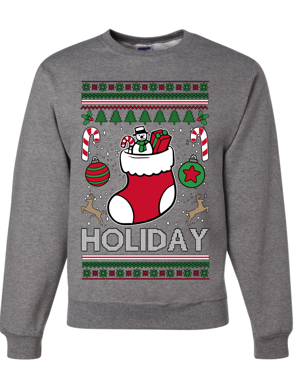 Holiday, Unisex Ugly Christmas Sweater, Crewneck Sweatshirts