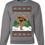 Feliz Navidad Dancing Gingerbread Man, Unisex Ugly Christmas Sweater, Crewneck Sweatshirts
