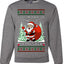 You Should See The Size Of My Sack Naughty Santa, Unisex Ugly Christmas Sweater Crewneck Sweatshirts