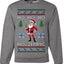 Skinny Santa Ho Ho Ho Ho-Zempic Weight Loss Shot, Unisex Ugly Christmas Sweater, Crewneck Sweatshirts