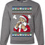 Seazyns Greeting Santa Packing Lip Pouch, Unisex Ugly Christmas Sweater Crewneck Sweatshirts