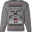 Goopin' Through The Snow Gamer Santa, Unisex Ugly Christmas Sweater Crewneck Sweatshirts
