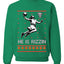 He Is Rizzin, Unisex Ugly Christmas Sweater, Crewneck Sweatshirts