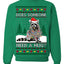 Does Someone Need a Hug? Cute Raccoon Ugly Christmas Sweater Crewneck Sweatshirt