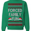 Forced Family Fun, Xmas Holiday Funny Ugly Christmas Sweater Crewneck Sweatshirt