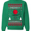 Merry Swishmas Basketball Sports Ugly Christmas Sweater Crewneck Sweatshirt