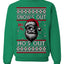 Snow's Out Hos Out | Funny Santa Claus Ugly Christmas Sweater Crewneck Sweatshirt