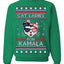 Cat Ladies for Kamala USA Glasses Ugly Christmas Sweater Crewneck Sweatshirt