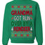 Grandma Got Ran Over by a Reindeer Classic Xmas Song Ugly Christmas Sweater Crewneck Sweatshirt