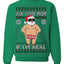 Ask Your Mom If I'm Real Funny Censored Santa Claus Ugly Christmas Sweater Crewneck Sweatshirt