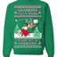 Grandma Got Run Over by a Reindeer, Funny Animated Design Rein Deer Kids TV Song Movie Ugly Christmas Sweater Crewneck Sweatshirt