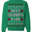 Best Grandpa Ever Classic Winter Holidays Ugly Christmas Sweater Crewneck Sweatshirt