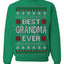 Best Grandma Ever Classic Winter Holidays Ugly Christmas Sweater Crewneck Sweatshirt