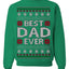 Best Dad Ever Classic Winter Holidays Ugly Christmas Sweater Crewneck Sweatshirt