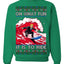 Oh What Fun It Is To Ride Donald Trump Red Wave Landslide Ugly Christmas Sweater Crewneck Sweatshirt