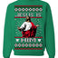 Jesus Is Him Funny Gen Z Viral Meme Shades Slang Ugly Christmas Sweater Crewneck Sweatshirt
