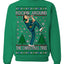 Rockin Around the Christmas Tree Raygun Viral Breakdancer Ugly Christmas Sweater Crewneck Sweatshirt