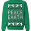 Peace On Earth Funny Xmas Cute Pink Angel Cross Ugly Christmas Sweater Crewneck Sweatshirt